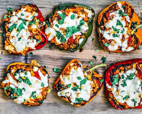 Veg Stuffed Poblanos